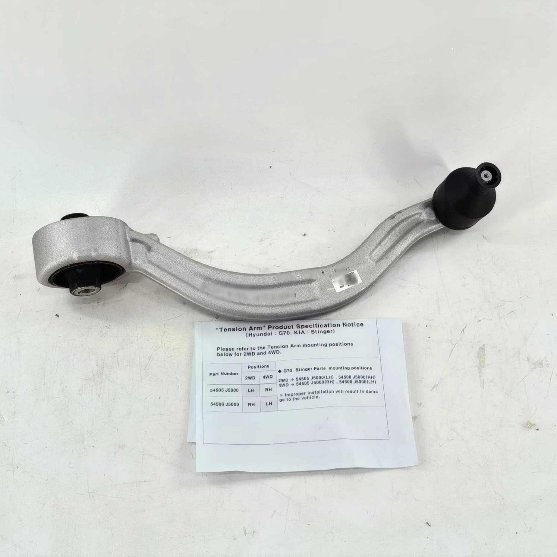 China Direct Sale Car Auto Parts Control Arm 54505-J5000 54506-J5000 for Hyundai Kia