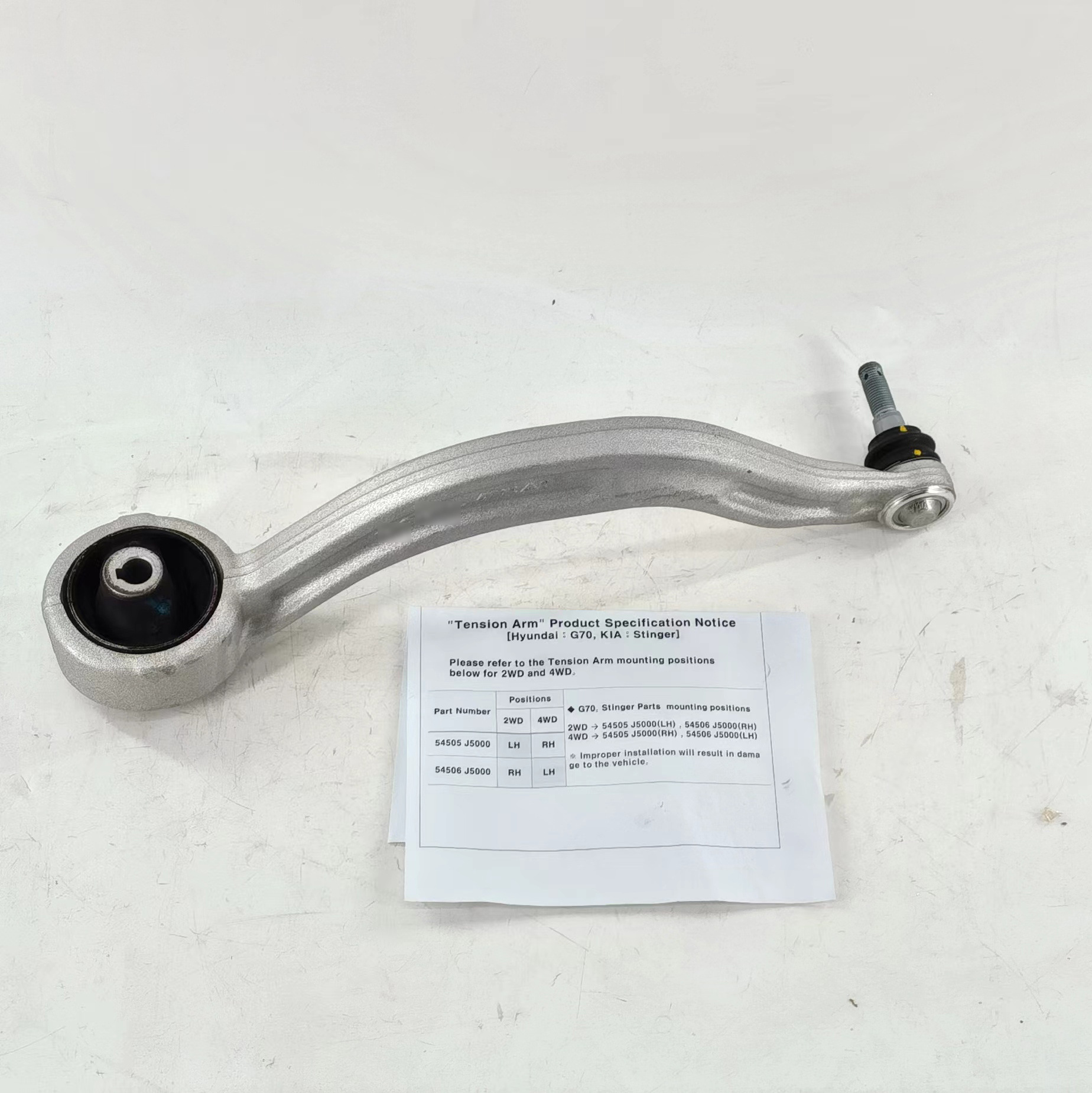 China Direct Sale Car Auto Parts Control Arm 54505-J5000 54506-J5000 for Hyundai Kia