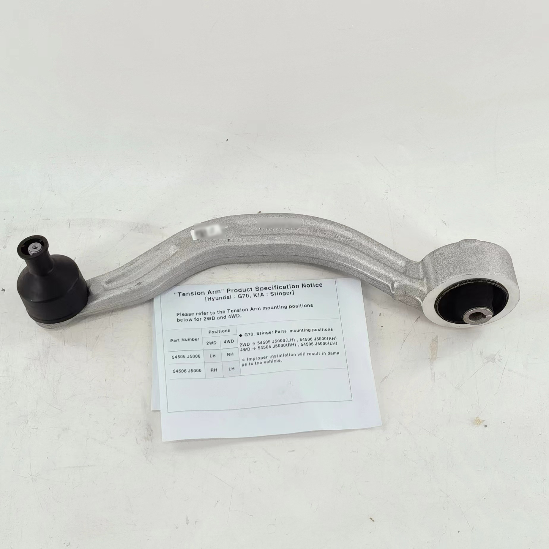 China Direct Sale Car Auto Parts Control Arm 54505-J5000 54506-J5000 for Hyundai Kia