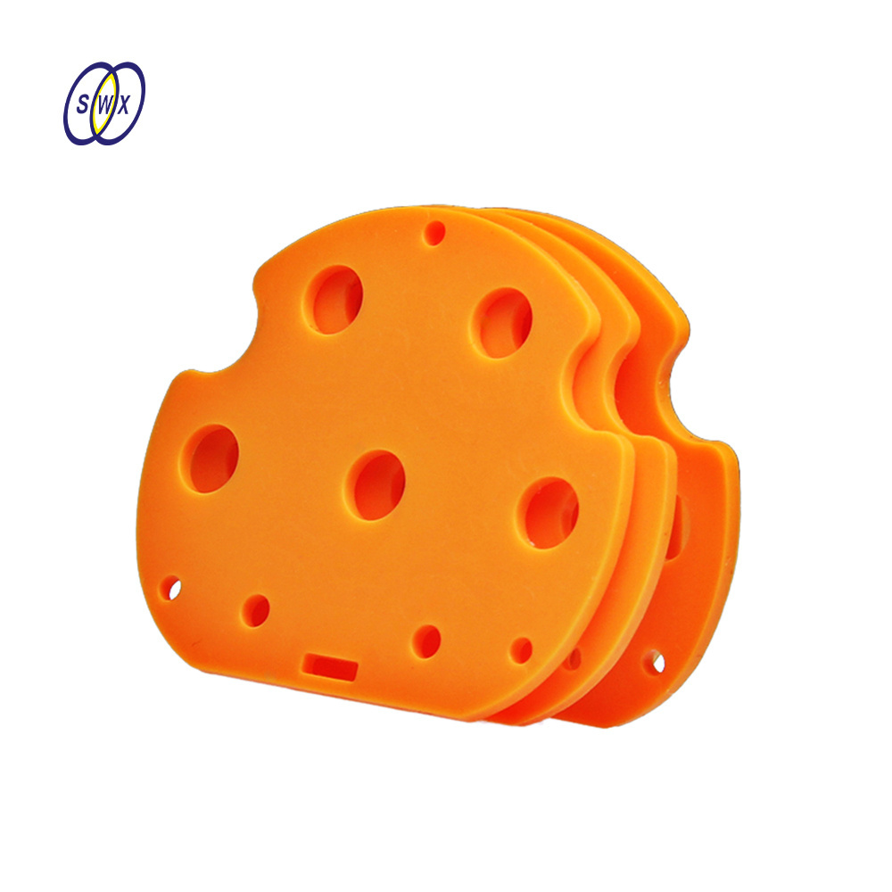 Custom size orange Automotive Connector Rubber Gasket