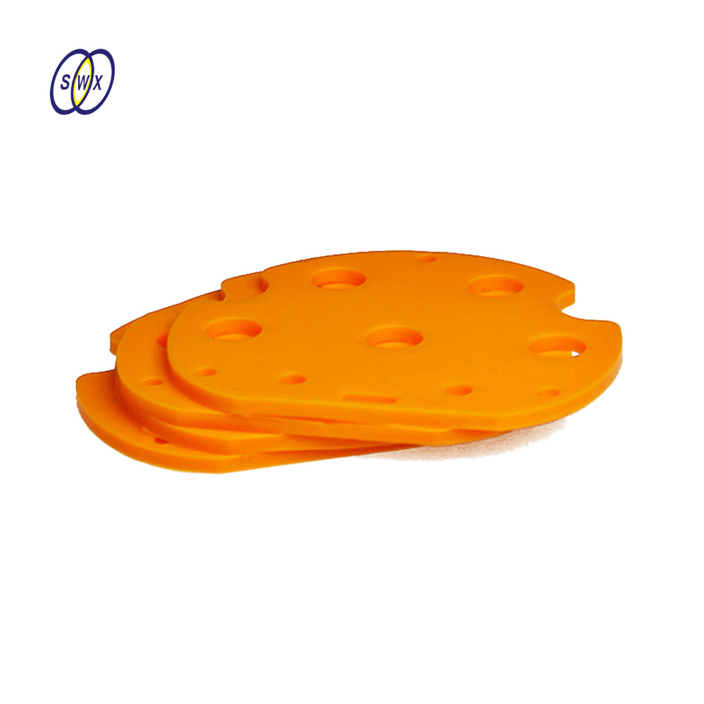 Custom size orange Automotive Connector Rubber Gasket