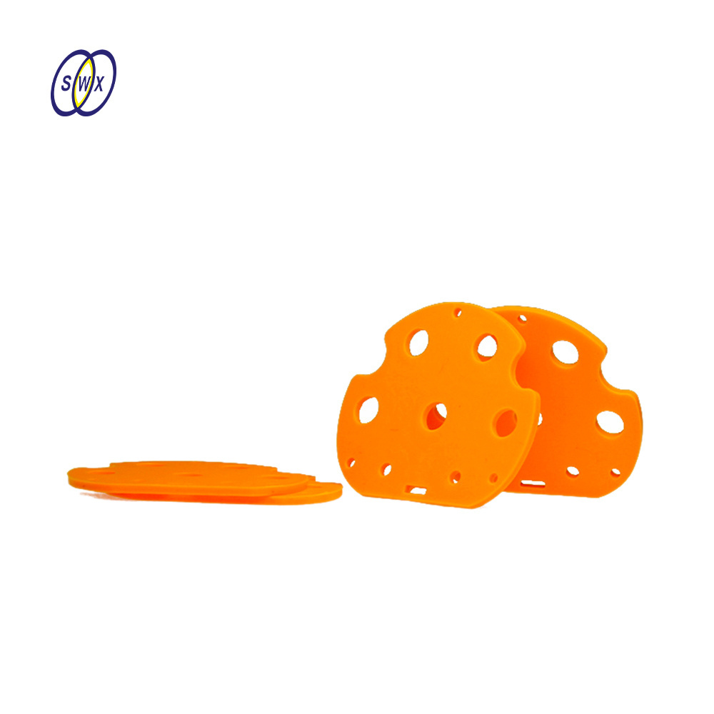 Custom size orange Automotive Connector Rubber Gasket