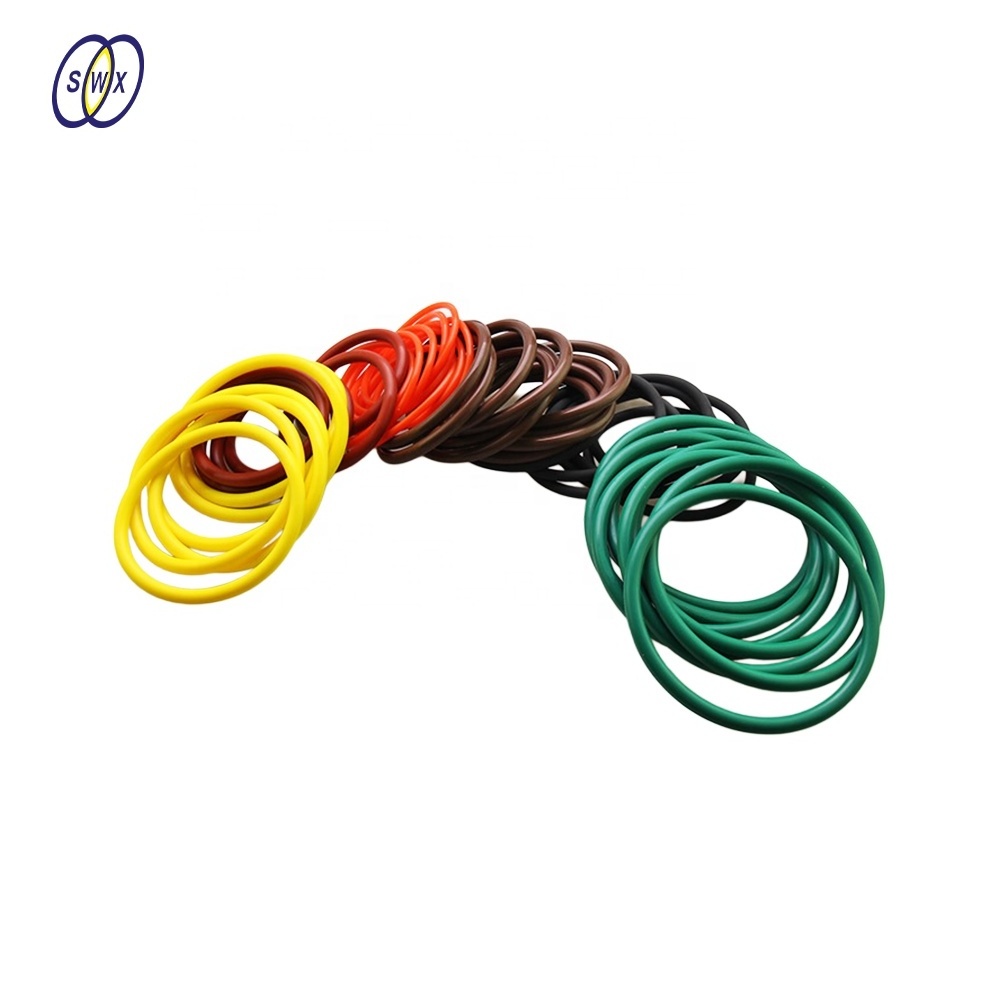 Factory customization free sample silicone NBR CR epdm high temperature o ring green rubber o ring