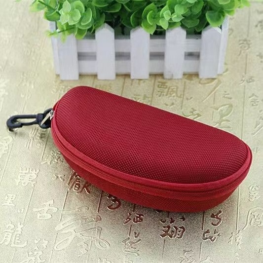 2021 Hot Sale sunglasses cases package Custom Logo Big Size Portable Zip Eva Sunglasses Case