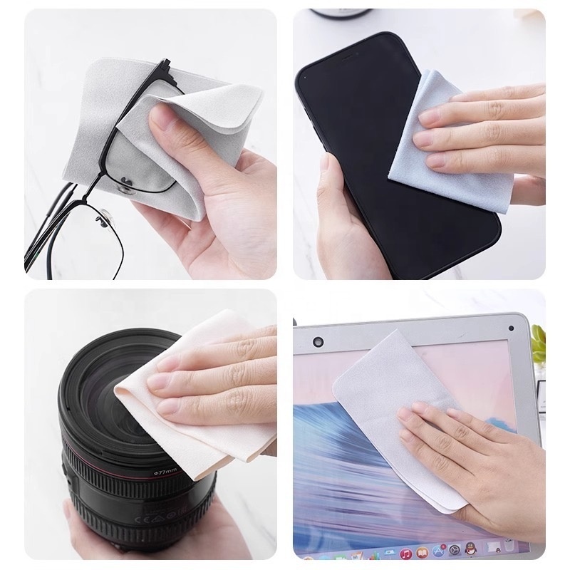 Hot selling microfiber cleaning cloth  lens custom logo cleaning cloth