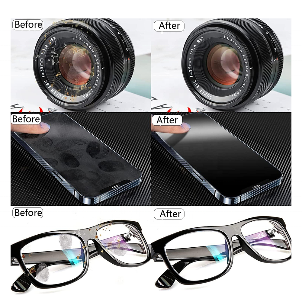 Eyeglasses wipes cloth for Glasses Screen Camera Lens Lenses Watch  Cleaning Wiping Cloth Custom Logo  Lens cleaner