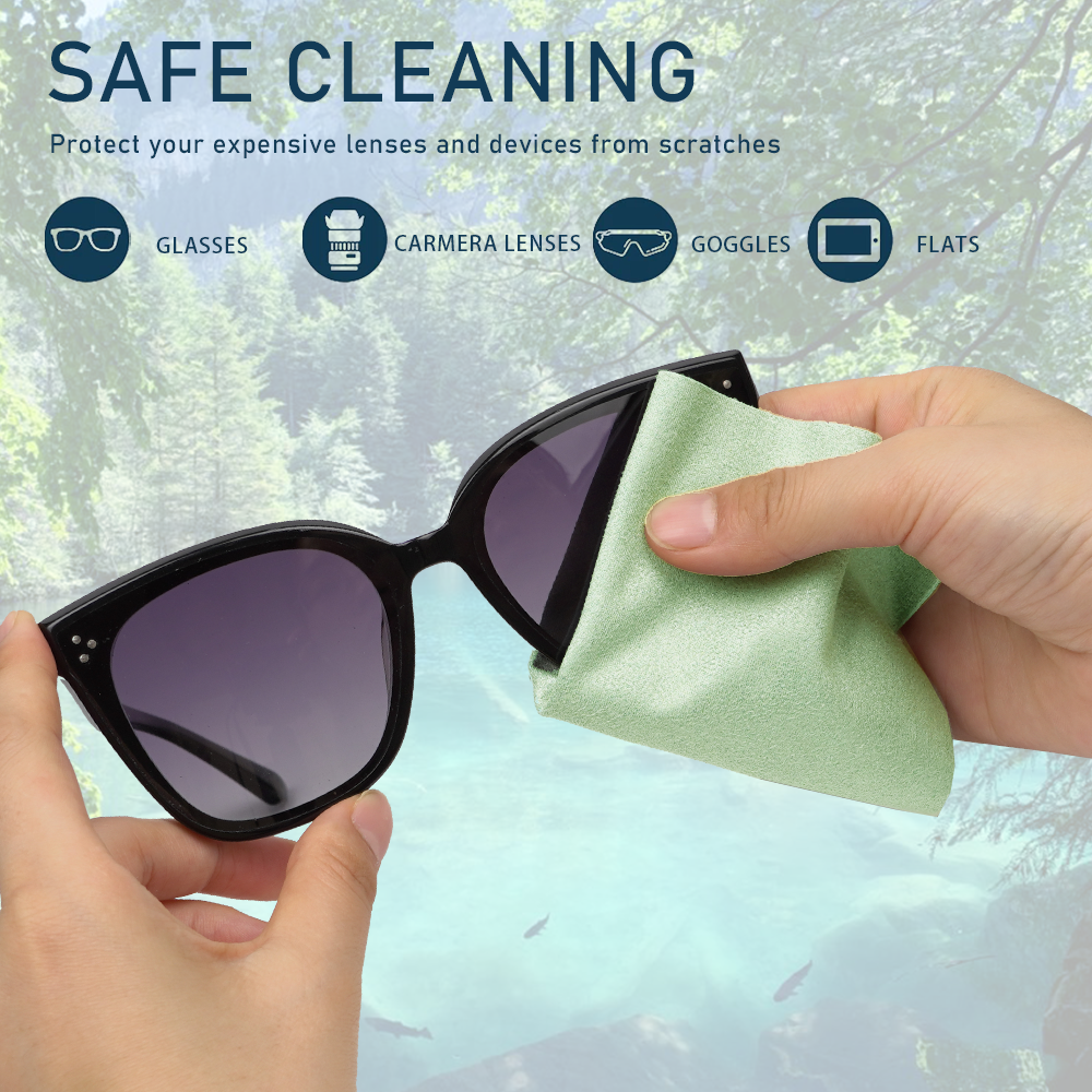 Eyeglasses wipes cloth for Glasses Screen Camera Lens Lenses Watch  Cleaning Wiping Cloth Custom Logo