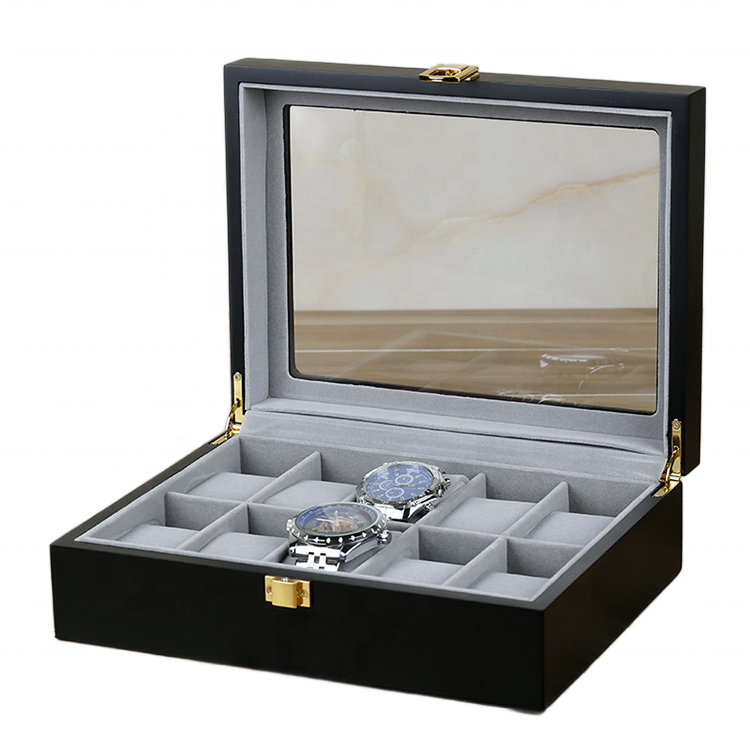 Wholesale Custom Wooden Watch Box 3 6 8 Slot Watch Storage Case gift Pu Leather Travel Watch Organizer Box cajas para relojes