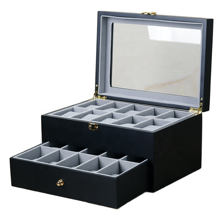 Wholesale Custom Wooden Watch Box 3 6 8 Slot Watch Storage Case gift Pu Leather Travel Watch Organizer Box cajas para relojes