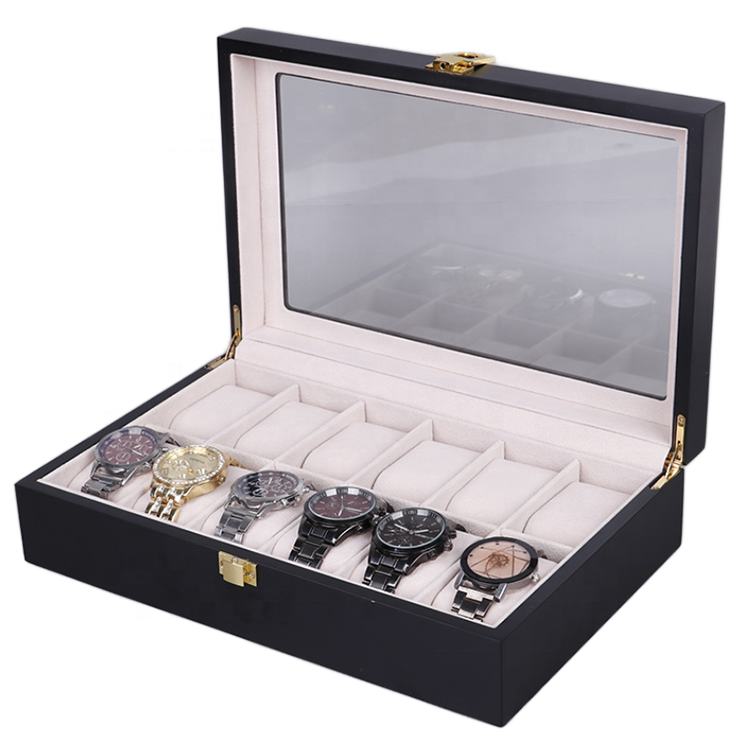 Wholesale Custom Wooden Watch Box 3 6 8 Slot Watch Storage Case gift Pu Leather Travel Watch Organizer Box cajas para relojes