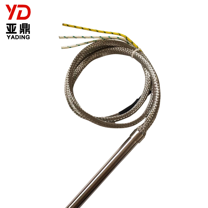 stainless steel right angle cartridge heater with k type internal thermocouple