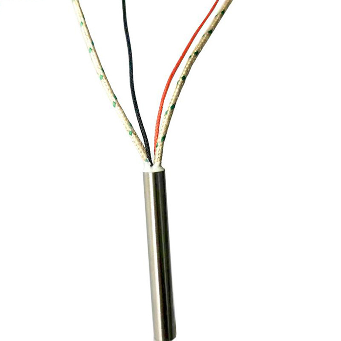 stainless steel right angle cartridge heater with k type internal thermocouple