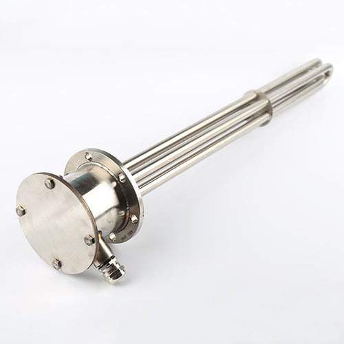 Reliability Industrial Stainless Steel Top Loading Tubular Heating Element Flange Immersion Heater