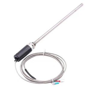 industrial M12 thread high temperature sensor j type bayonet compression spring thermocouple