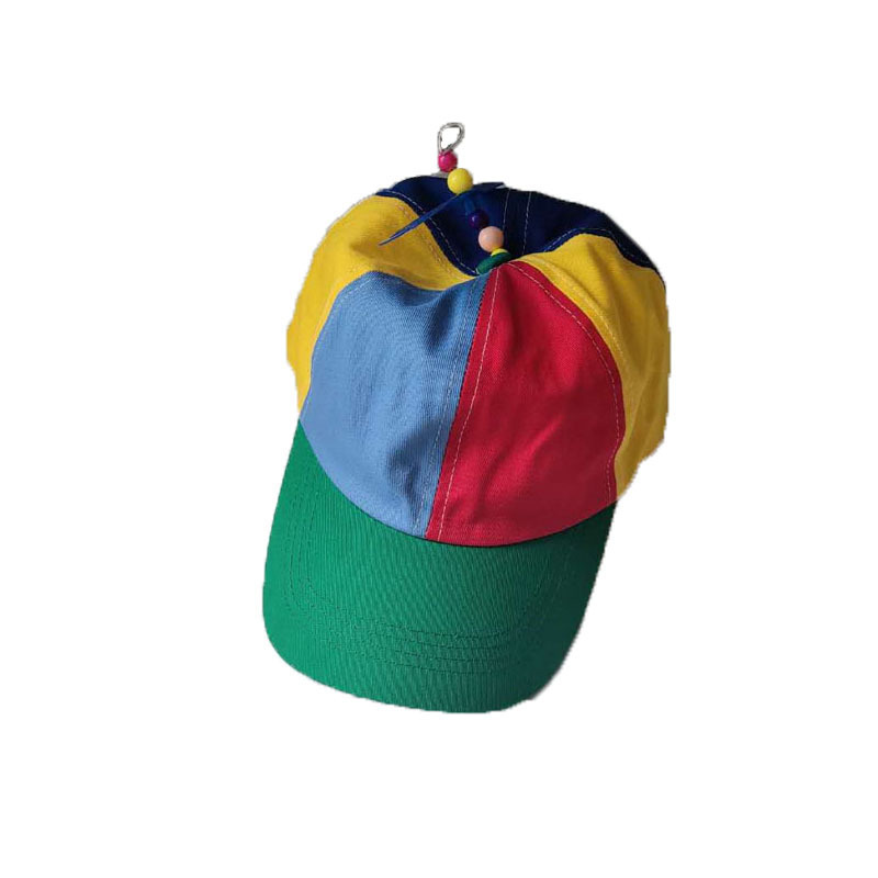 Wholesale high quality cotton polyester Dragonfly propeller kids baseball hats, colored hats