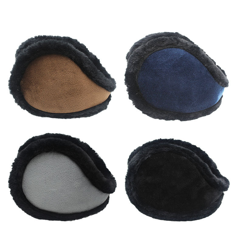 Winter Thicken Fur Earmuffs Men Women Warm Plush Headphones Outdoor Cycling Skiing Fur Ear muffs Noise Reduction Ear Cover