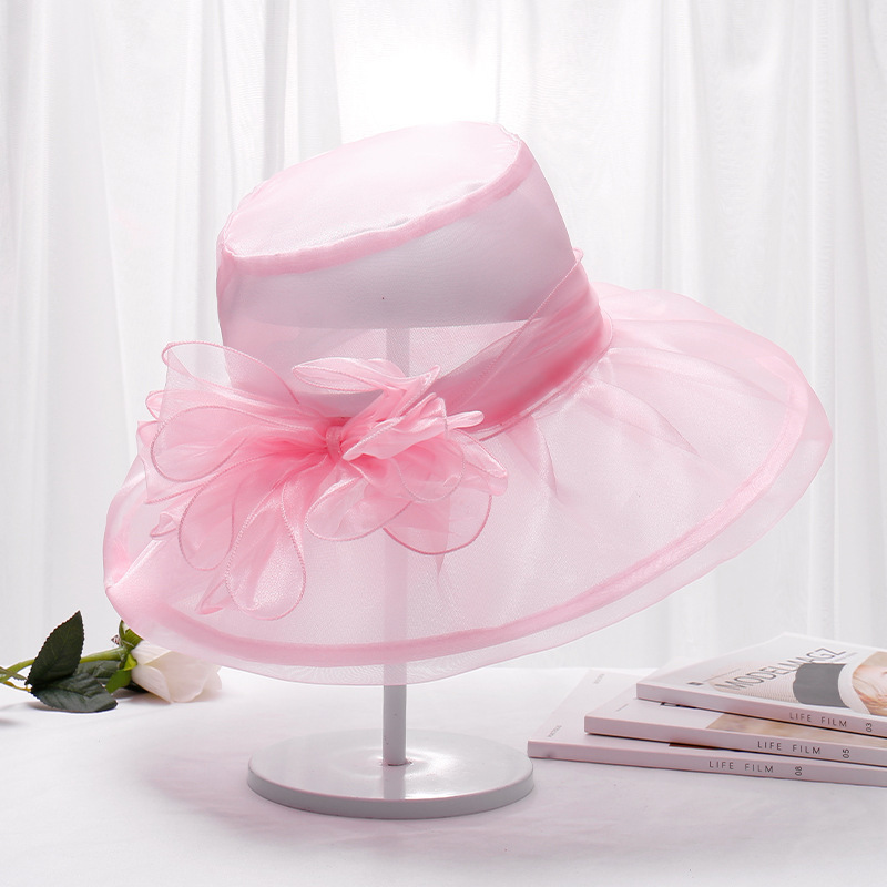 Agreat Sale Noble And Elegant For Ladies Hat Church Kentucky Derby Hat Flower Feather Wedding Dress Hat