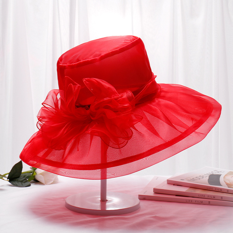 2023 new formal hats Kentucky Derby Dress Fascinator Floral Tea Party Wedding hat women church hats female wholesale