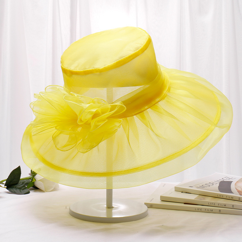 2023 new formal hats Kentucky Derby Dress Fascinator Floral Tea Party Wedding hat women church hats female wholesale