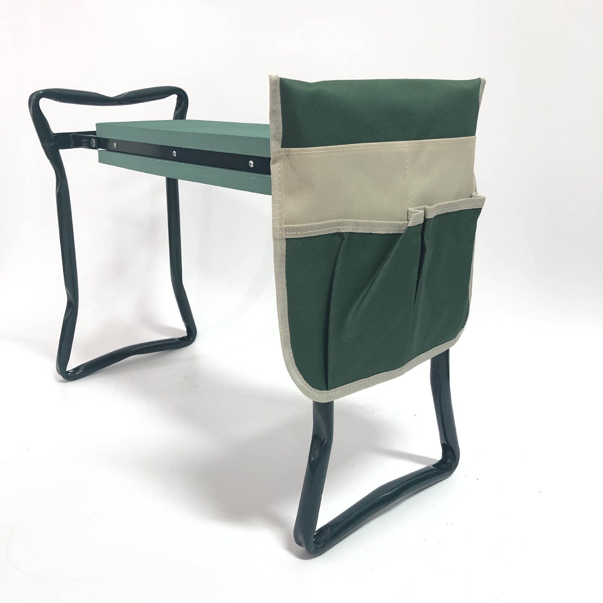 Garden Kneeler and Seat Bench with 2 Free Tool Pouch s, Foldable Stool for Ease of Storage - EVA Foam Pad