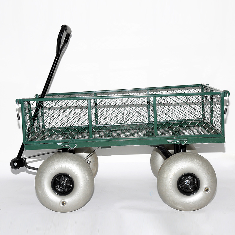 Outdoor Garden Beach Wagon 10 inch Balloon Wheel  100Kg camping Hand Cart trolley