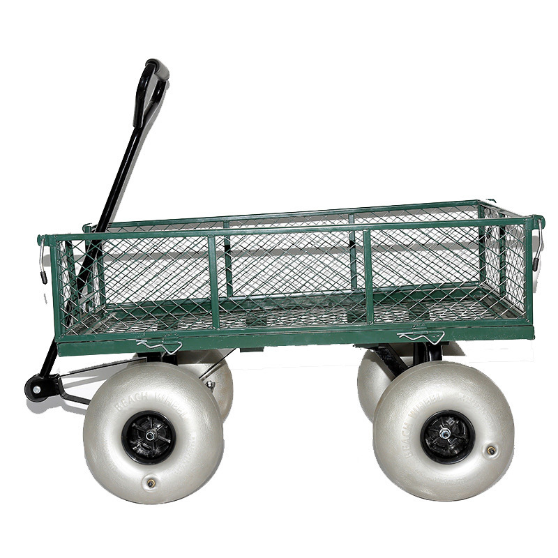 Outdoor Garden Beach Wagon 10 inch Balloon Wheel  100Kg camping Hand Cart trolley