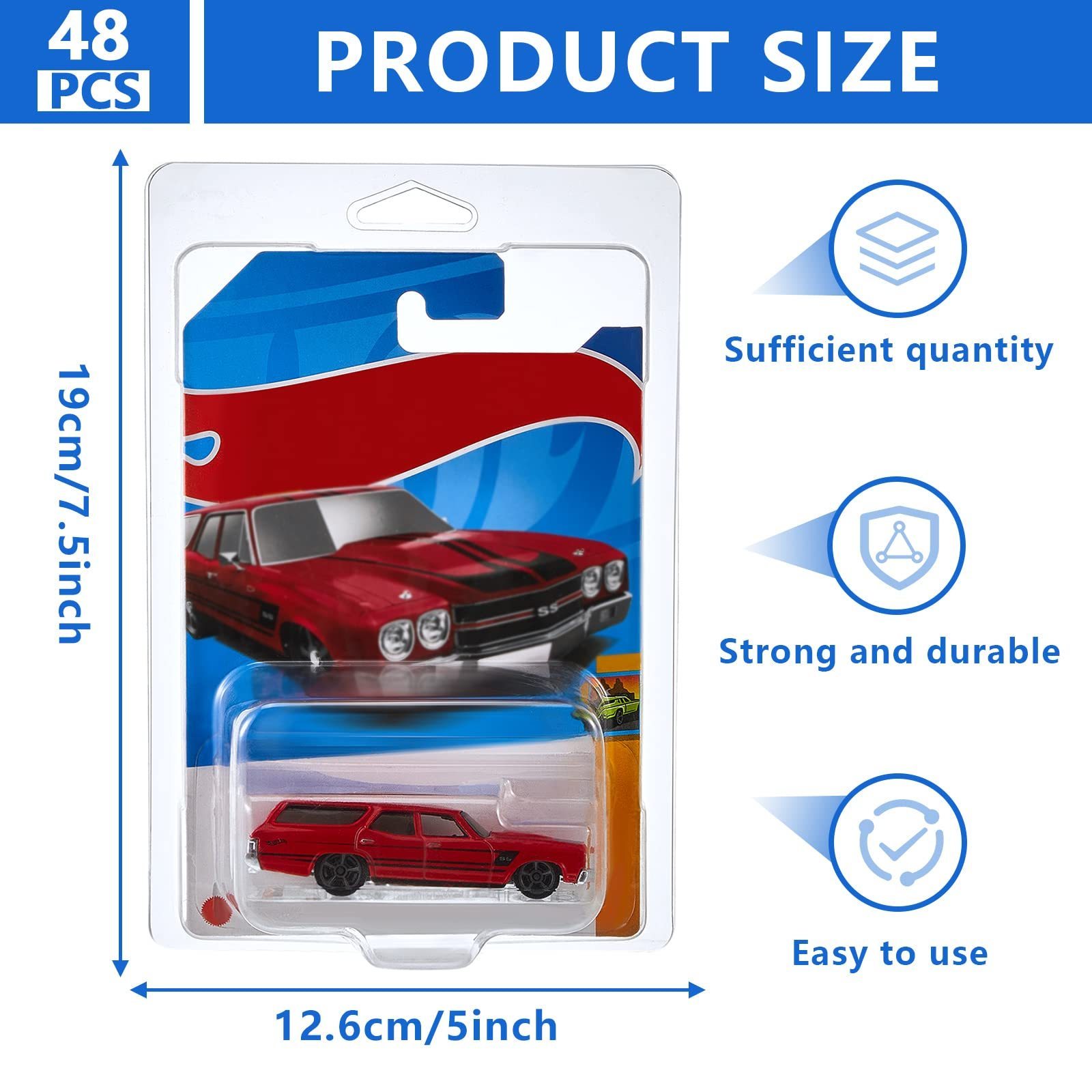 Factory Price Custom Premium Hot Wheel Blister PET Plastic Clamshell Blister Packing Hotwheels Protector Case For Kids Toy Car