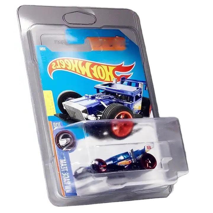 Wholesale Mainline hot wheels protector display case caja toy cars pack cover case blister packaging for hot wheels