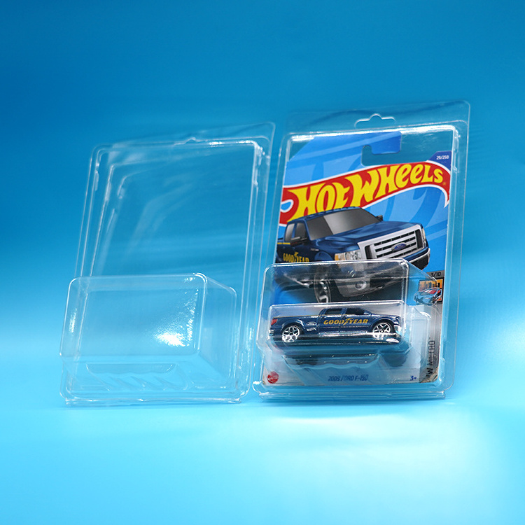 Wholesale Mainline hot wheels protector display case caja toy cars pack cover case blister packaging for hot wheels