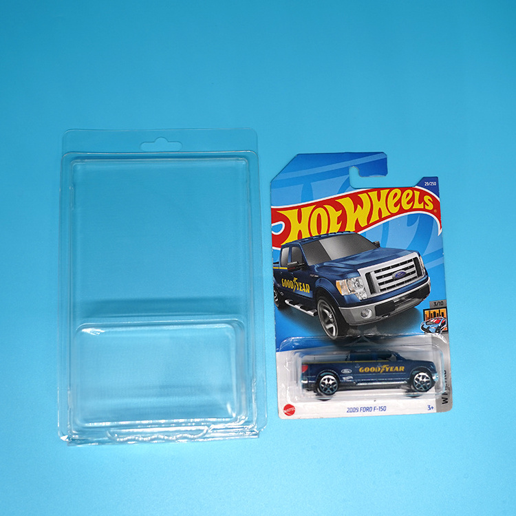 Mainline hotwheels car display case blister pack hotweels protective case clear PETPVC hot wheels protector