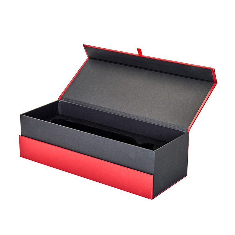 High Quality Custom Magnetic Cardboard Wine Box Wine Bottle Paper Gift Packaging Box