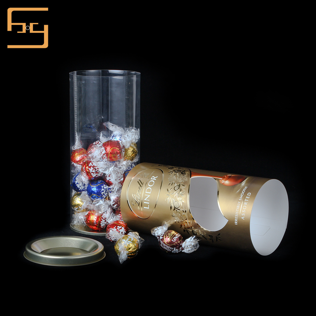 Custom Print Logo Packaging Plastic Tube Gift Box Candy Clear Packaging Tube