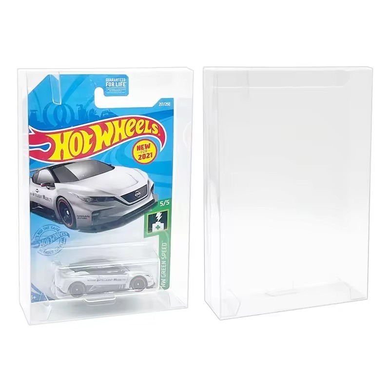 Hot Wheels & Matchbox 10-Pack Recycled Materials Protector Display Case for Carded Mainline Cars