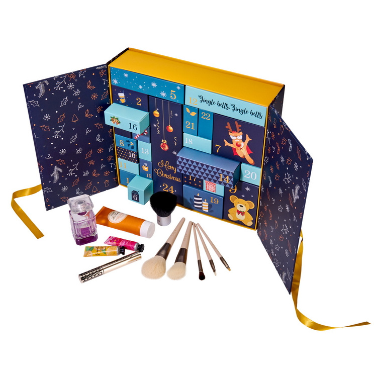 12 day Countdown Advent Calendar 2022 Christmas Gift Set for Women including i Phone charging cable and travel toiletries