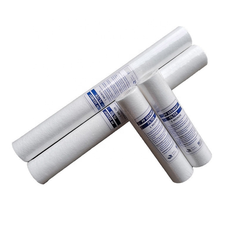 High Precision Water Filtration 10 Inch Spun Melt Blown Sediment PP Replacement Filters Cartridges For Reverse Osmosis Water