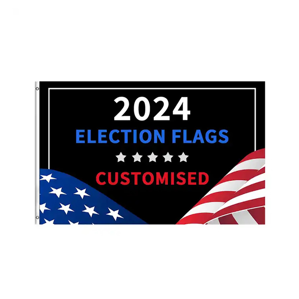 2024 election flag Customized  printing usa American presidential election hand car  flags stick us usa election flag