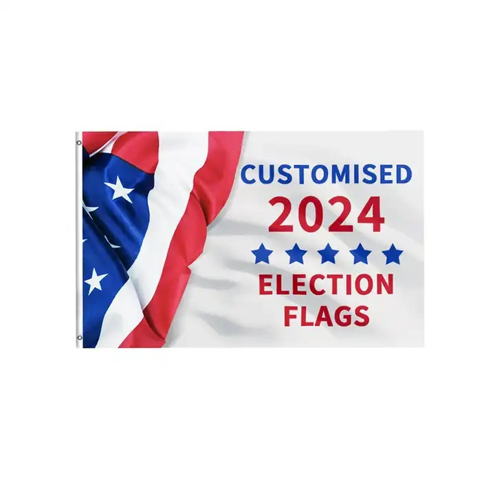 2024 election flag Customized  printing usa American presidential election hand car  flags stick us usa election flag