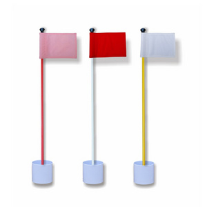 Golf Flagpole 3-foot double-sided numbered custom Golf flag post Hole Cup set 3ft Mini golf flagpole