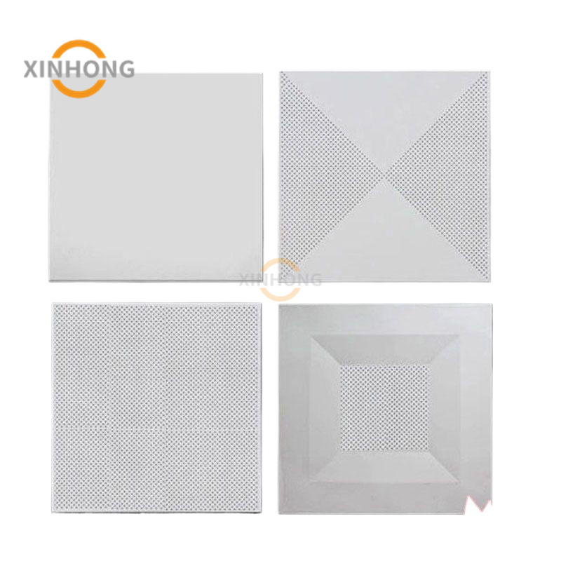 Home Decor Aluminium Ceiling Tile Acoustic Stretch Decorative Metal Lay In Ceiling Panel Aluminum Drop Ceiling Tiles 2x4