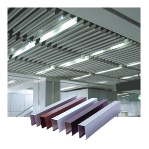 2024 Hot Sale Artistic Aluminum Square Baffle Ceiling Strip For Interior Building Decorative