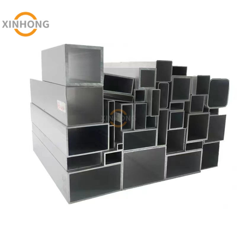 China Factory 40X40mm Aluminum Square 6061 T6 Tube Anodized Champagne Rectangular Threaded Aluminum Tube