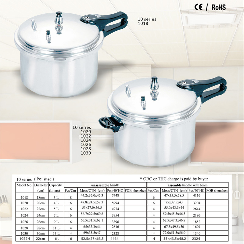 Hot sales Eco-Friendly Aluminum Alloy Manual Aluminium Pressure Cookers