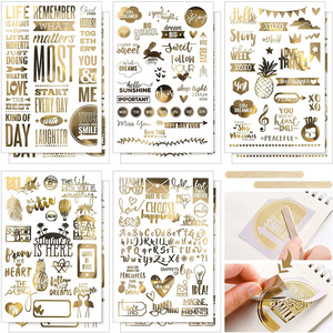 Rub on  transfer stickers Scrapbooking journal