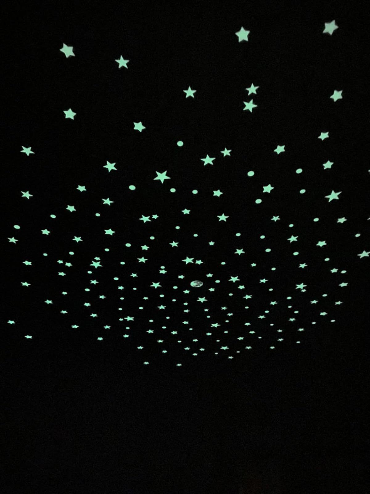 Luminous glowing glow in dark star for ceiling wall stickers kids room decoration