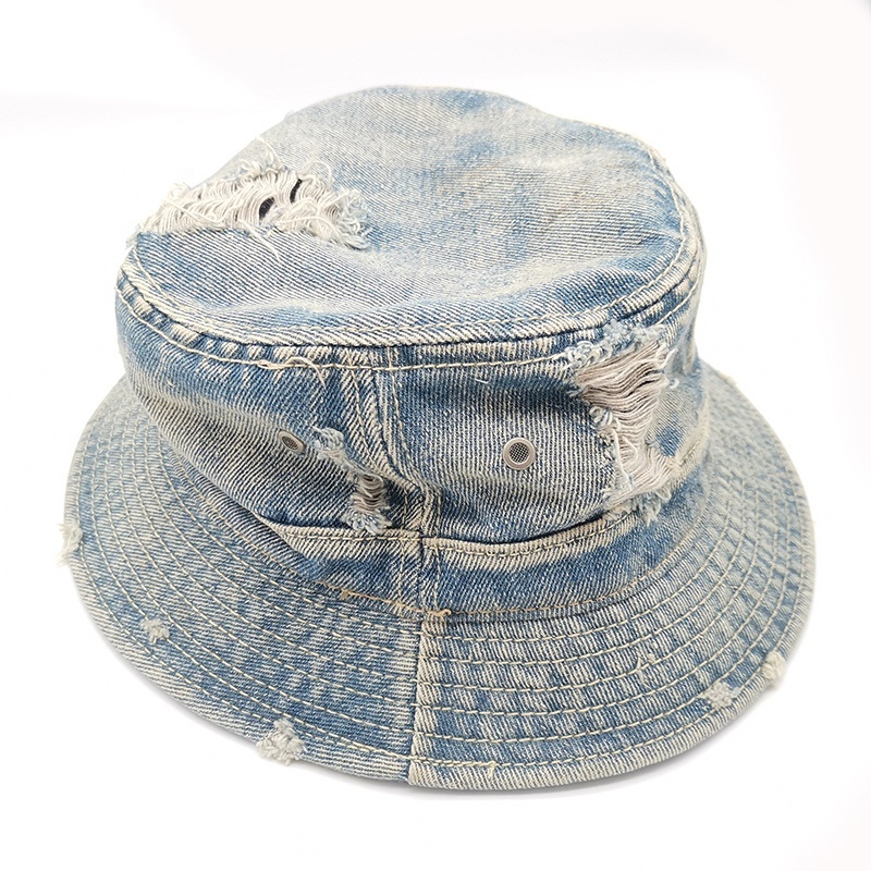 Vintage washes Denim bucket cap hip hop sun hats manufacturer Jeans hats