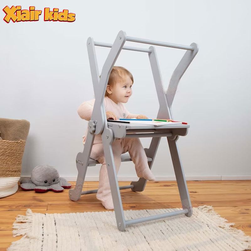 Xiair Custom Toddler Tower Height Adjustable Wood Learning Tower High Quality Bamboo Folding Step Stool Chair For ChildreN