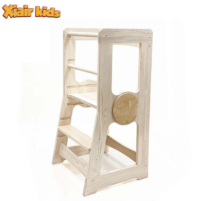 Xiair Wooden Learning Tower  Children'S Kitchen Step Stool Assistant Tower With Both Step And Stool Functions