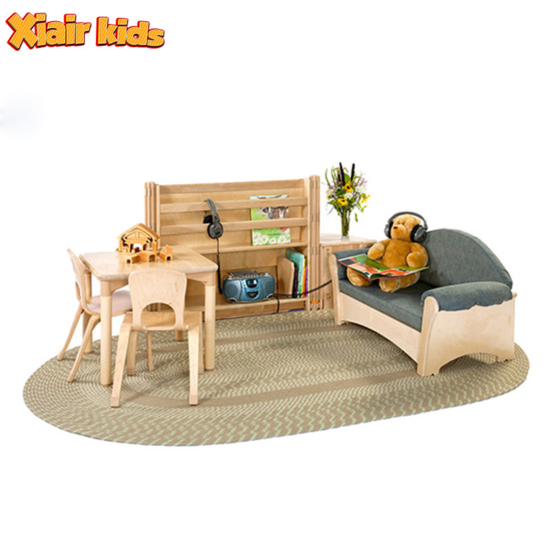 Xiair Toddler Furniture Montessori Wooden Preschool Shelf Furniture Set Daycare Supplies For Kids Nursery Table And Chair Set