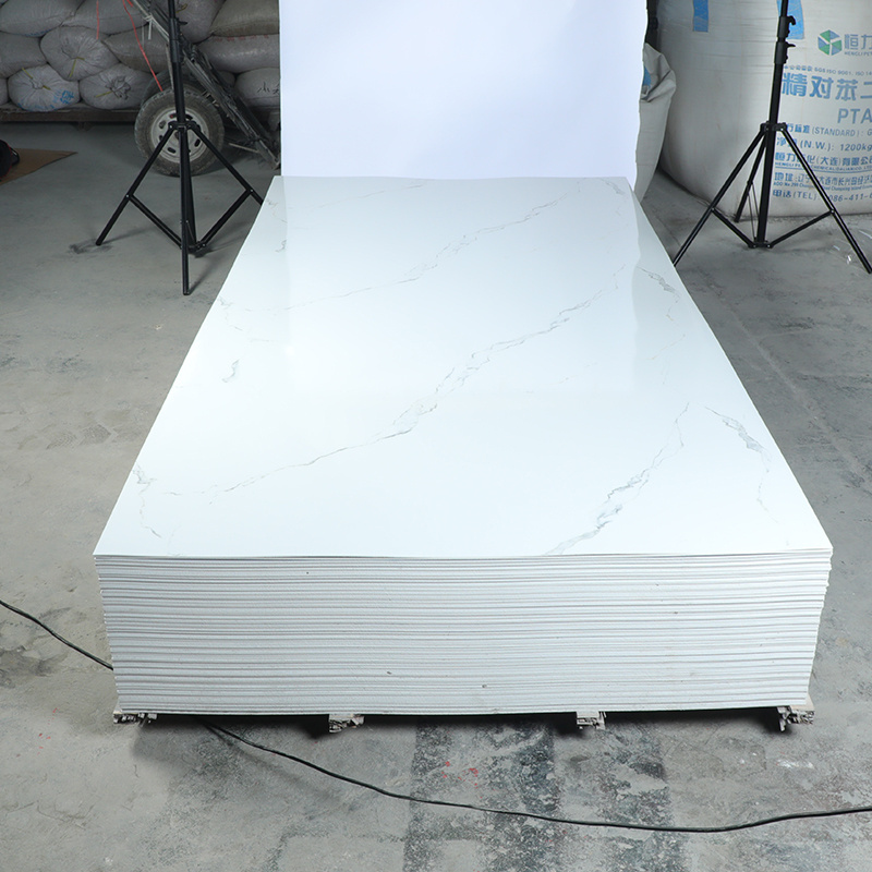 China Factory Supply Uv Marble Sheet Wall Panel Flexible Pvc Marble Sheet for Wall Decoration