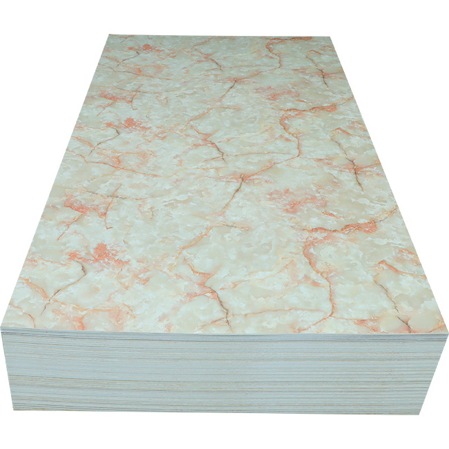 Pvc Plastic Materials Uv Marble Slate Carbon Rock Wall Panel / Board / Sheet